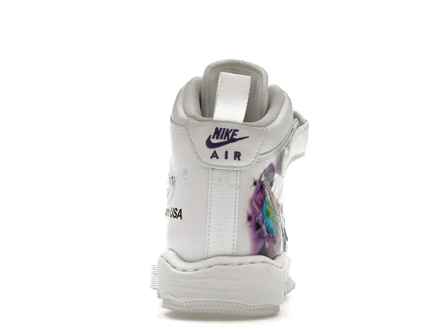 Фото № 4 с приближением к товару «‎Nike Air Force 1 Mid Off-White Graffiti White»