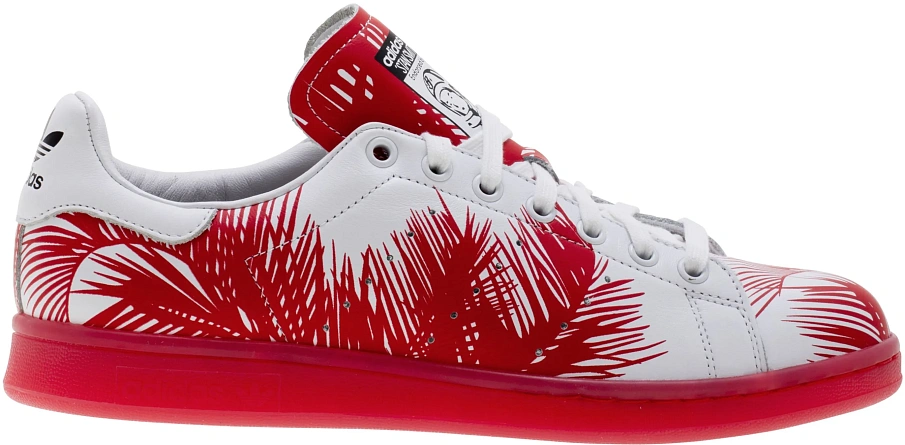 Фото № 1 с приближением к товару «‎adidas Stan Smith Pharrell BBC Palm Tree Red»