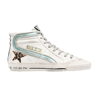 Фото № 1 с приближением к товару «‎Golden Goose Women's Slide Sneaker White Leopard»