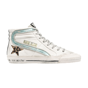 Golden Goose Women's Slide Sneaker White Leopard
