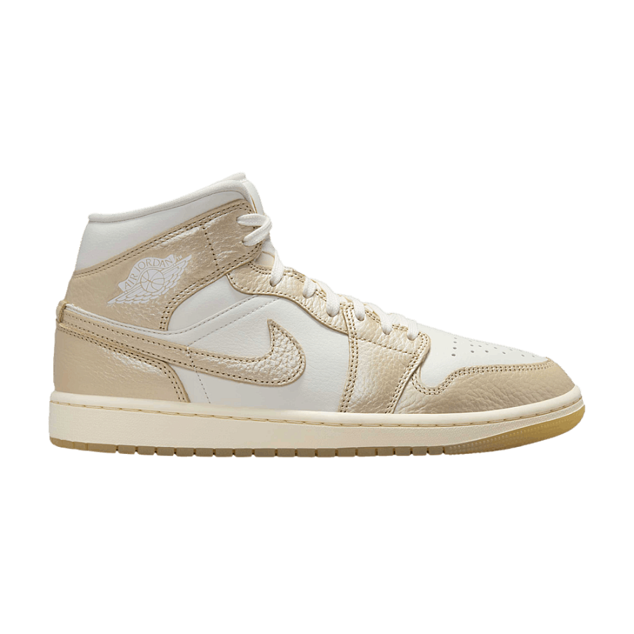 Фото № 1 с приближением к товару «‎Women's Air Jordan 1 Mid Hoops Gold Pack»