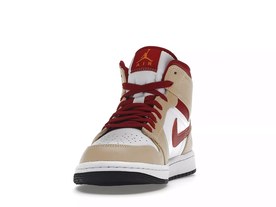 Фото № 2 с приближением к товару «‎Jordan 1 Mid Light Curry Cardinal»