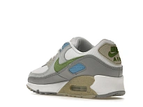 Фото № 6 с приближением к товару «‎Nike Air Max 90 White Chlorophyll University Blue»