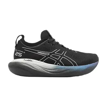 Asics Women's Gel Nimbus 25 Platinum Black Pure Silver - 1