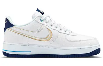  Nike Air Force 1 Low Skate shoes WhiteBlue Void - 2