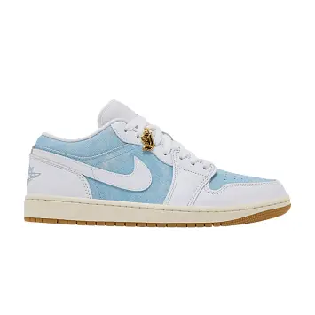 Women's Air Jordan 1 Low SE Denim Worn Blue - 1