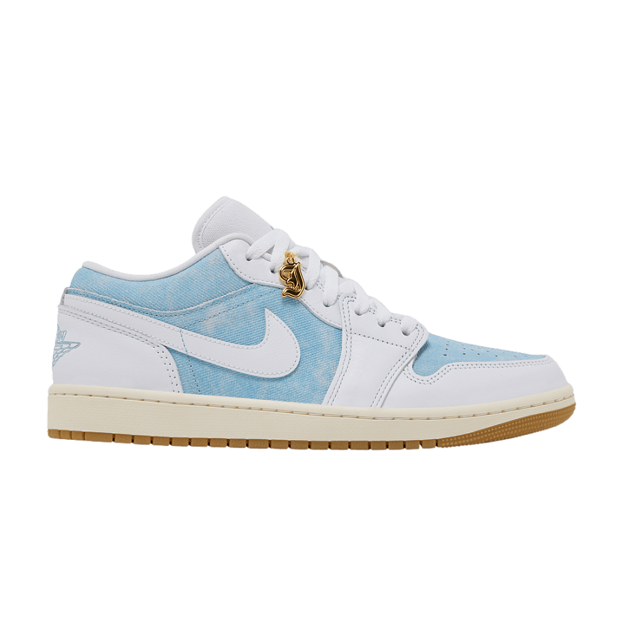 Фото № 1 с приближением к товару «‎Women's Air Jordan 1 Low SE Denim Worn Blue»