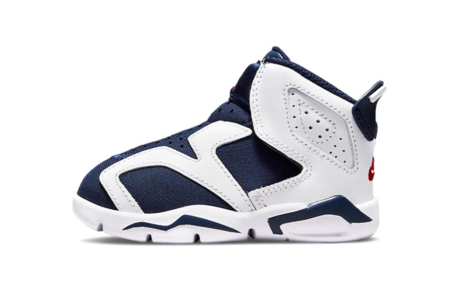 Фото № 1 с приближением к товару «‎(TD) Air Jordan 6 Retro Little Flex TD Basketball Shoes BlueWhite»