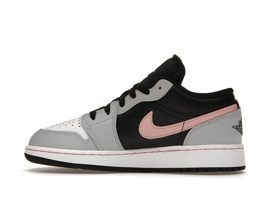 Фото № 5 с приближением к товару «‎Jordan 1 Low Black Grey Pink »