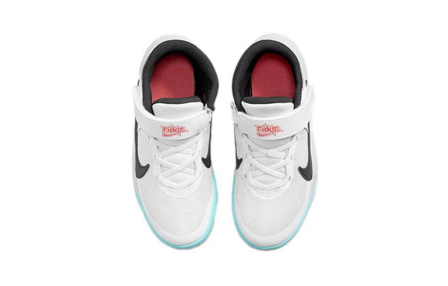 Фото № 4 с приближением к товару «‎(BP) Nike Team Hustle D 10 Fly Ease Basketball Shoes WhiteBlue»