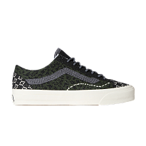 Фото № 1 с приближением к товару «‎Vans Premium Old Skool Knit Pack - Cheetah Dried Kelp Green»