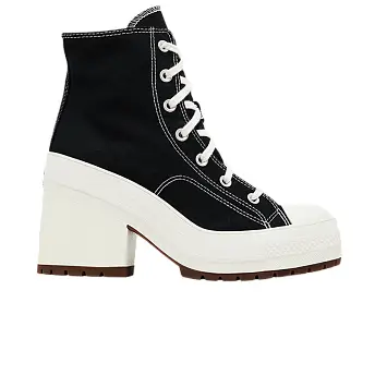 Converse Chuck 70 De Luxe Heel High Black Egret - 1