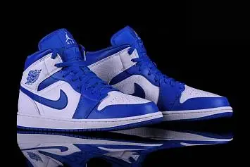 Nike Air Jordan 1 Mid Hyper Royal WhiteBlue - 3