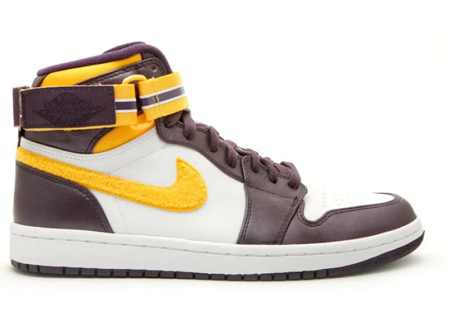 Фото № 1 с приближением к товару «‎Jordan 1 Retro High Strap Grand Purple Varsity Maize»