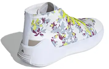 adidas Stella McCartney x Wmns Treino Mid 'Floral Print - White Acid Yellow' - 5
