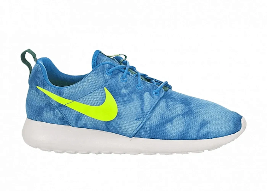 Фото № 1 с приближением к товару «‎Nike Roshe Run Print Electric Green»