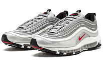 Фото № 2 с приближением к товару «‎ Nike Air Max 97 Running shoes Metallic SilverVarsity RedWhiteBlack»