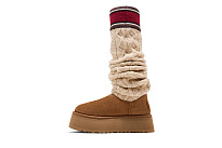 Фото № 4 с приближением к товару «‎UGG Women's Classic Sweater Letter Tall Chestnut»