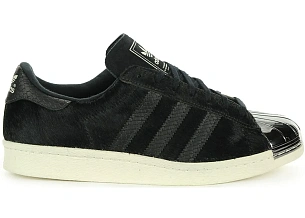 adidas Superstar 80s Metal Toe Pony Hair Black