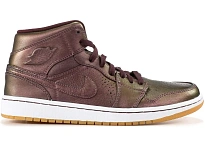 Фото № 1 с приближением к товару «‎Jordan 1 Mid Nouveau Deep Burgundy Gum»