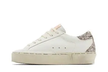 Golden Goose Women's Hi Star White Antique Pink Glitter - 4