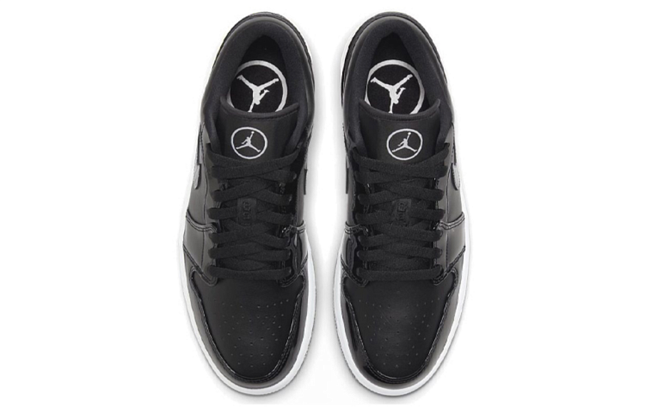 Фото № 4 с приближением к товару «‎Nike Air Jordan 1 Low SE ASW "Black And White" Patent Leather All Star BlackWhite»