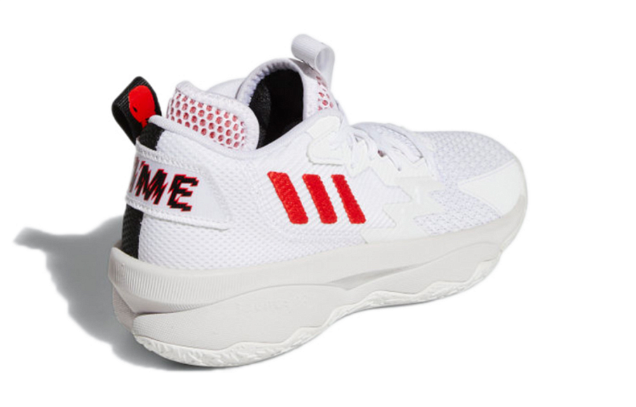 Фото № 4 с приближением к товару «‎adidas Dame 8 J Basketball Shoes White»