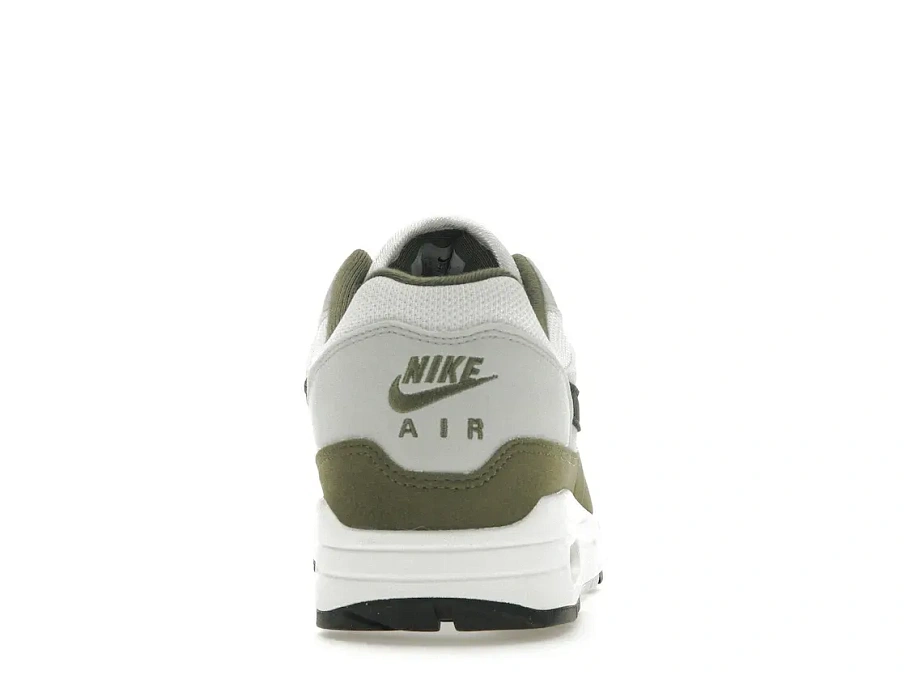 Фото № 4 с приближением к товару «‎Nike Air Max 1 White Black Medium Olive»