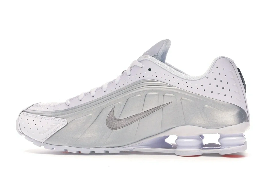 Фото № 5 с приближением к товару «‎Nike Shox R4 White Metallic Silver»