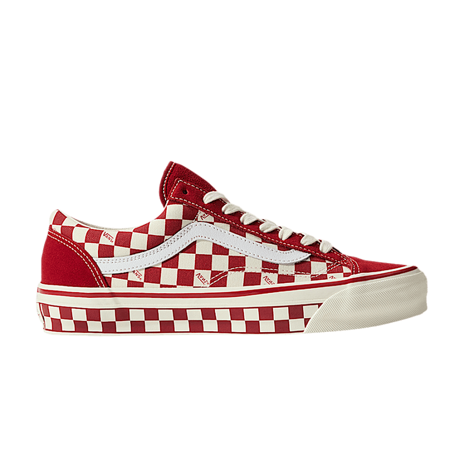 Фото № 1 с приближением к товару «‎Vans Premium Old Skool 36 Checkerboard - Chili Pepper Red»