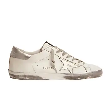 Golden Goose Superstar White Silver Glitter - 1