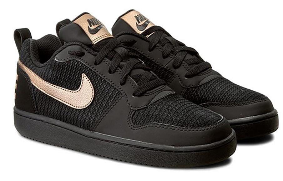 Фото № 3 с приближением к товару «‎Nike WMNS Court Borough Low BlackGolden»