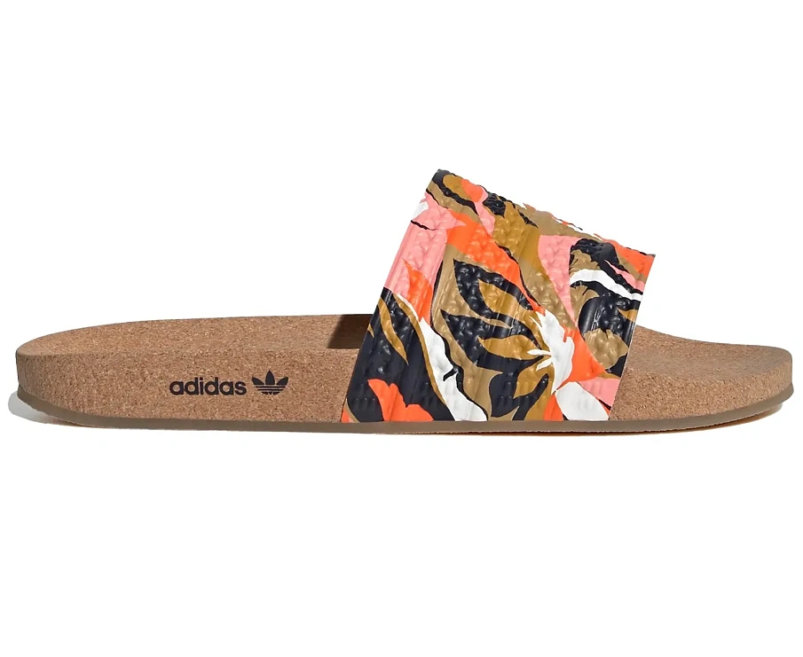 Фото № 1 с приближением к товару «‎adidas Adilette Cork Slides Legend Ink Orange»