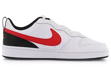 Nike Court Borough Low 2 (GS) WhiteBlackRed (BQ5448-110) - 2