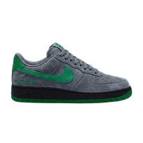 Фото № 1 с приближением к товару «‎Nike Nocturnal x SB Air Force 1 Low Grey Suede With Green Swoosh»