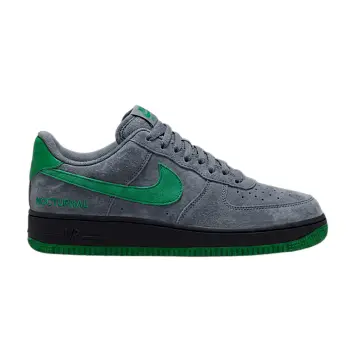 Nike Nocturnal x SB Air Force 1 Low Grey Suede With Green Swoosh - 1