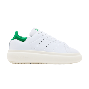 adidas Women's Stan Smith Platform White Green (ID2786)