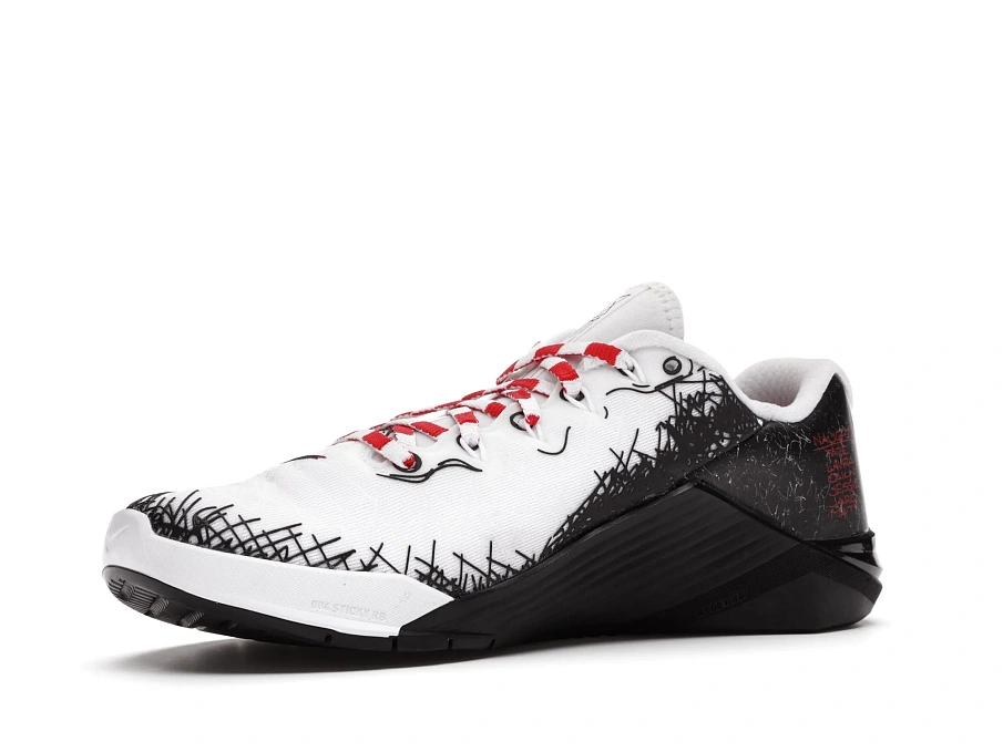 Фото № 4 с приближением к товару «‎Nike Metcon 5 Amp White Red Black »