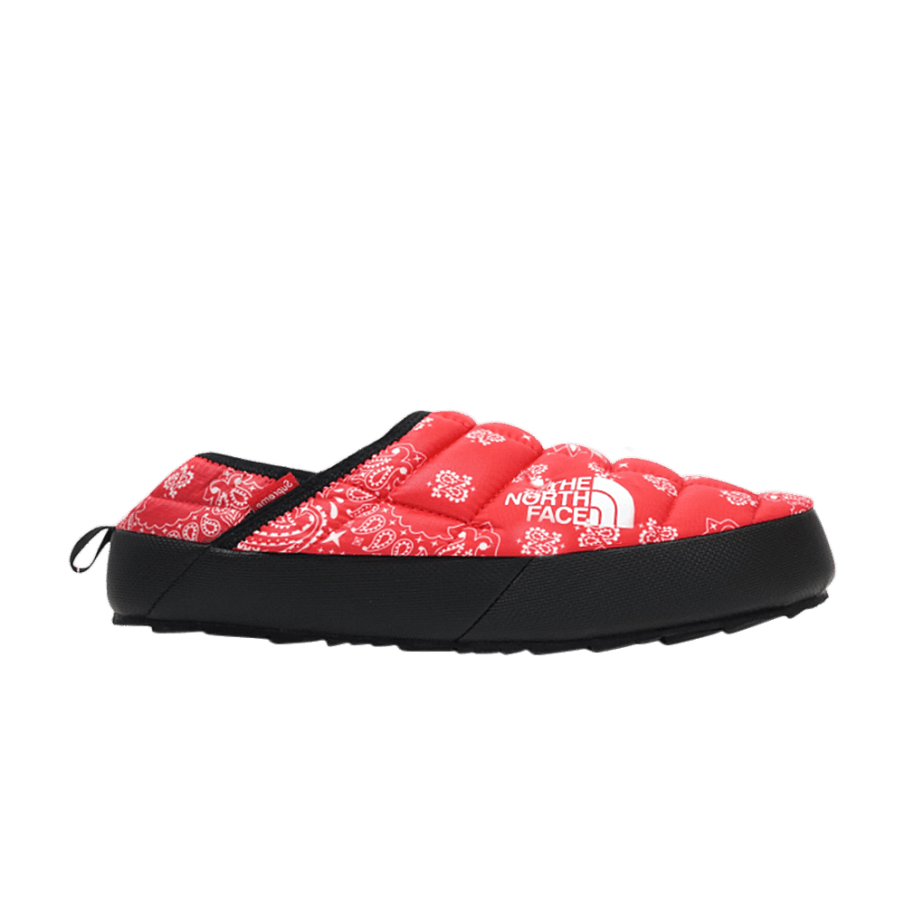 Фото № 1 с приближением к товару «‎Supreme x The North Face Traction Mule Red Bandana»