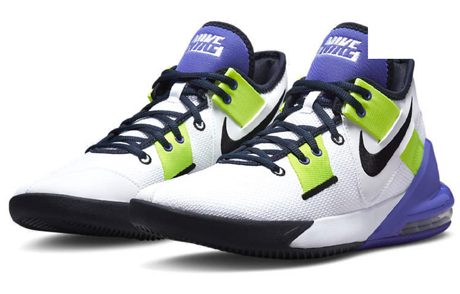Фото № 3 с приближением к товару «‎Nike Air Max Impact 2 Basketball Shoes WhiteGreenPurple»