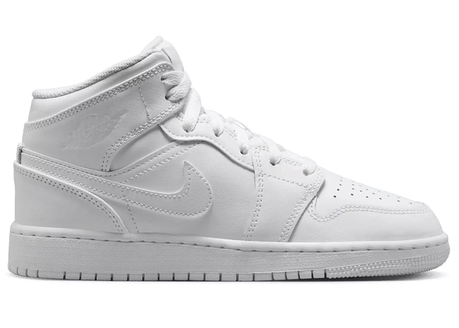 Фото № 1 с приближением к товару «‎Jordan 1 Mid Triple White (2023) »
