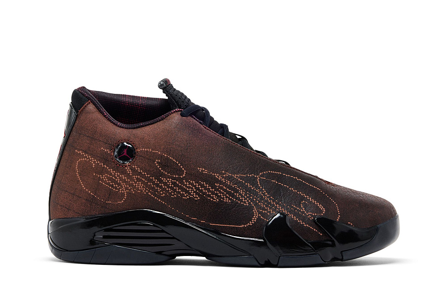 Фото № 2 с приближением к товару «‎Mowalola x Air Jordan 14 Retro Burnt Red»