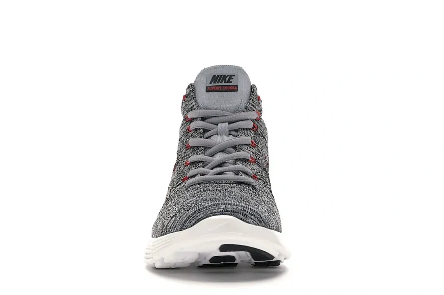 Фото № 2 с приближением к товару «‎Nike Lunar Flyknit Chukka Wolf Grey Red»