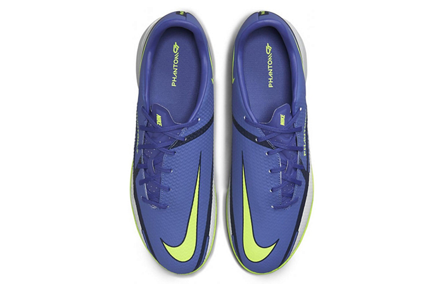 Фото № 4 с приближением к товару «‎Nike Phantom GT2 Academy IC Soccer Shoes BlueGreen»