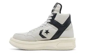 Rick Owens x Converse DRKSHDW TURBOWPN Mid Oyster Black - 4
