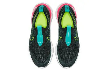 Nike Epic Phantom React Flyknit Gs 'Black Hyper Jade' - 4