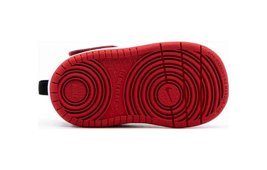 Фото № 4 с приближением к товару «‎Nike Court Borough Mid 2 Td Skate Shoes BlackRed»