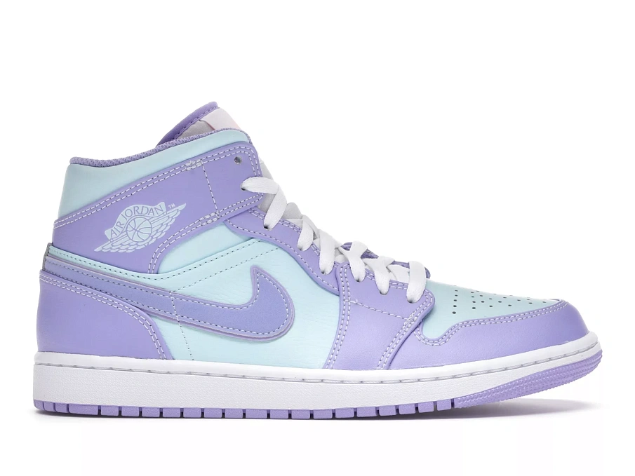 Фото № 1 с приближением к товару «‎Jordan 1 Mid Purple Aqua»