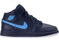 Фото № 1 с приближением к товару «‎Jordan 1 Mid Obsidian University Blue »