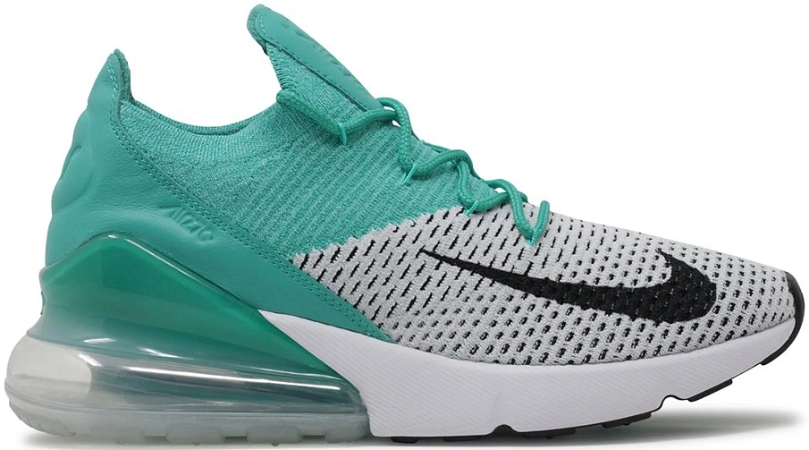 Фото № 1 с приближением к товару «‎Nike Air Max 270 Flyknit Clear Emerald »